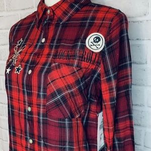 Rock & Roll Hall of Fame plaid shirt